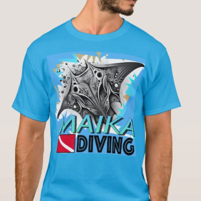 Maika Komodo Tour & Diving Blue Shirt